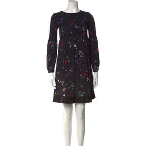 Maje Reskita Printed Mini Dress Black - M
